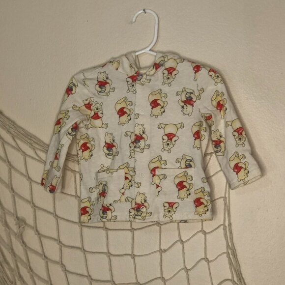 DISNEY BABY Winnie The Pooh Snap Front Jacket Hoodie with Bear Ears 12 months - Picture 3 of 11